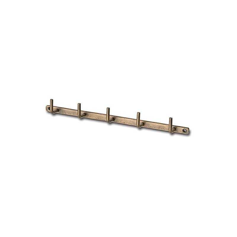 Posh Living 63138 Iron Wall Hook, 5-Piece Set, Antique Gold