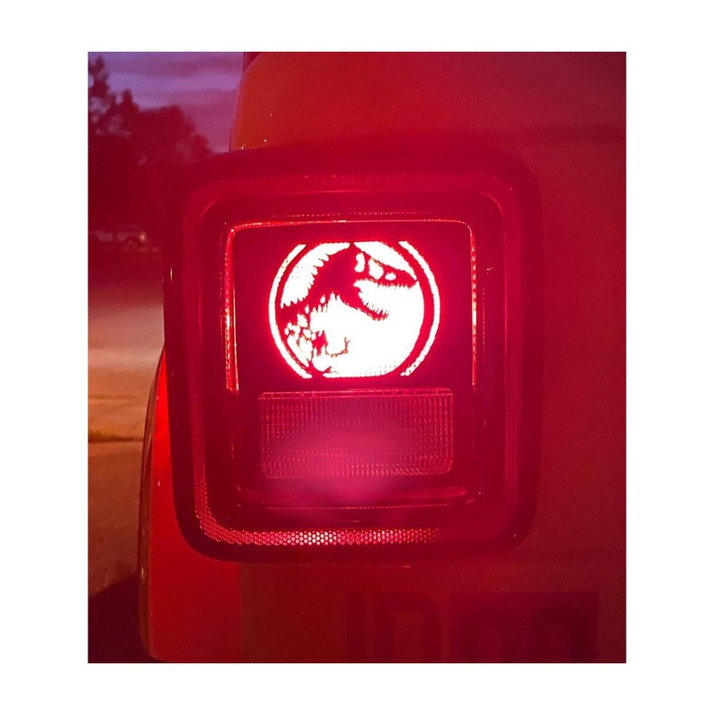JeepTails Fallen Comrade USA American Flag Tail lamp Light Covers