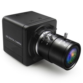 Magnolia 8MP USB Camera 4X Optical Zoom Webcam with 2.8-12mm Manual Varifocal Lens 1080P Mini UVC Video Conference Webcam IMX179 Sensor Close-up Camera for Computer Raspberry Pi