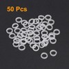 sourcing map Nylon Flat Washers M8 11mm OD 8mm ID