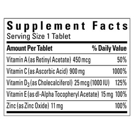 Nature Made Super C Immune Complex 200 Count Vitamin C D E A Zinc Tablets