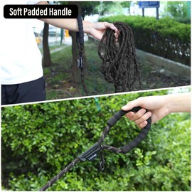 Loutep Long Leash for Dogs 10ft 16ft 30ft 50 Feet 100 Foot Tie Out Check Cord Recall Obedience Rope Lead Extra Longline Long Dog Leash for Small Medium Large Dogs Outdoor Training Camping Tracking