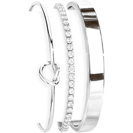 Gold Bracelets for Women Non Tarnish Dainty 14K Gold Plated Bangle Cuff Bracelets Stack for Women,Waterproof Stackable Bracelet Gold Jewelry Trendy Gifts Adjustable