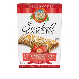 Sunbelt Bakery's Strawberry Fruit & Grain Bars, 5 Boxes, No Preservatives (40 Bars)