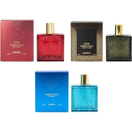 Lion Versatile Cologne for Men (3.4oz/100ml x 3pcs),Fresh, Aromatic, Woody & Oriental Scent for Men Edt, (Pack of 3)