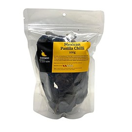 Poblano Mexican Pasilla Dry Chillies, 100g