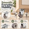 Furniture Swivel Caster Wheels for Trolleys – 4PCS Soft Rubber