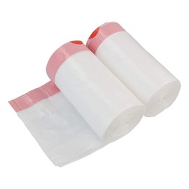 Hespama Bolsas de Basura Pequeñas con Cordón de 2.6 Galones de Color Blanco (120 Unidades)