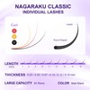 NAGARAKU Classic 1:1 Individual Eyelashes High Capacity 54 Rows 0.10