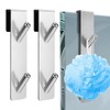 ZARADU 2 Pieces Shower Hooks for Hanging,Stainless Steel Extended Shower