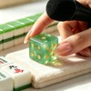 4 Pcs Mahjong Crystal Dice, 16mm Game Dice Set