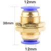 Annegk Pneumatic Connector Pneumatic Bulkhead Fitting Push In Fitting Bulkhead