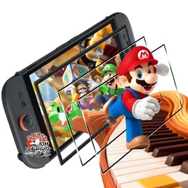For Switch 2 Protective Film Glass Film 2 Pieces [With Guide Frame Domestic AGC Asahi Glass Material] For Switch 2 Film 10H Surface Hardness For Switch 2 Protective Film Full Protection Shock