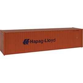 Walthers SceneMaster HO Scale Model of Hapag Lloyd 40' Hi Cube Corrugated Container w/Flat Roof,949-8204