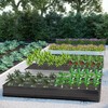 DIIYIV 2PCS 12x2x1FT Galvanized Raised Garden Bed Kit,Vegetable Boxes-Rectangle Metal