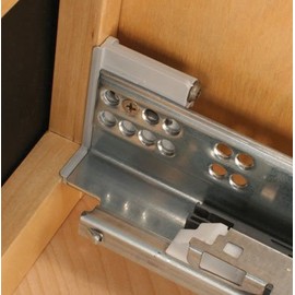Inset Brackets for Undermount Slides, With Bottom Tab,