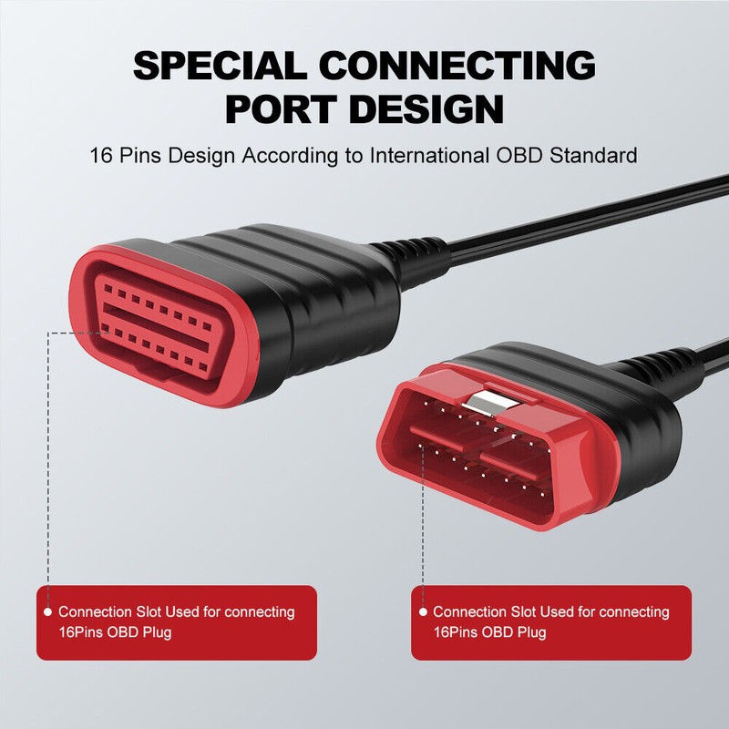 THINKCAR ThinkDiag 16Pin Male to Female OBD2 Diagnostic Extension Adapter