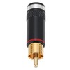 Preffair R1764 RCA Audio Plug 24K Gold Plated Signal Cable
