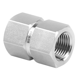 FITOK 316 SS Hex Reducing Coupling 1 x 1/2 FNPT, 4400 psi, SS-PCG-NS16-NS