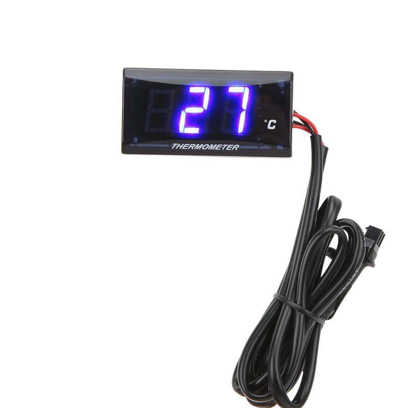 Universal Motorcycle DC12V LCD Screen Slim Water Temperature Gauge With