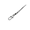 PetrisCatch Set of 10 Steel Leaders with Carabiner for Pike,