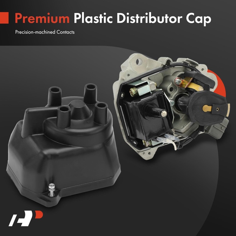A-Premium Ignition Distributor with Cap and Rotor Compatible with Honda