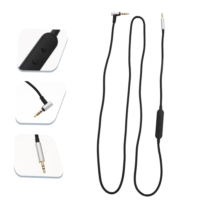 Gatuida 1pc Wired Earphone Control Cable for Material Compatible Multiple