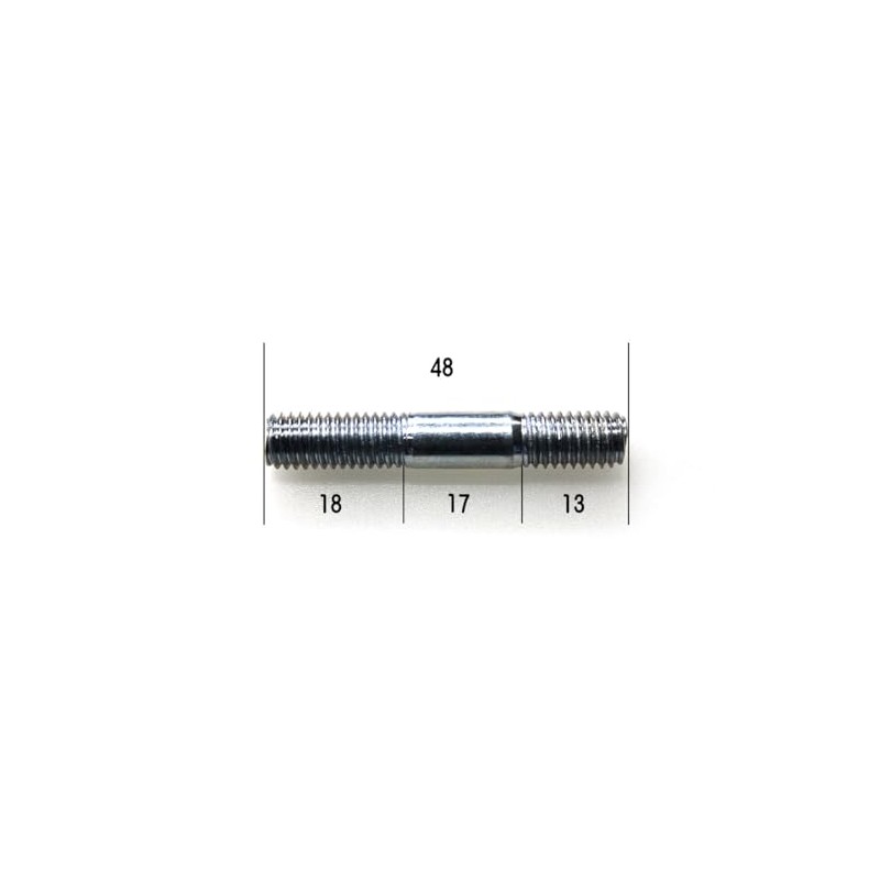 Stud Bolts 0.3 x 1.9 inches (8 x 48 mm)