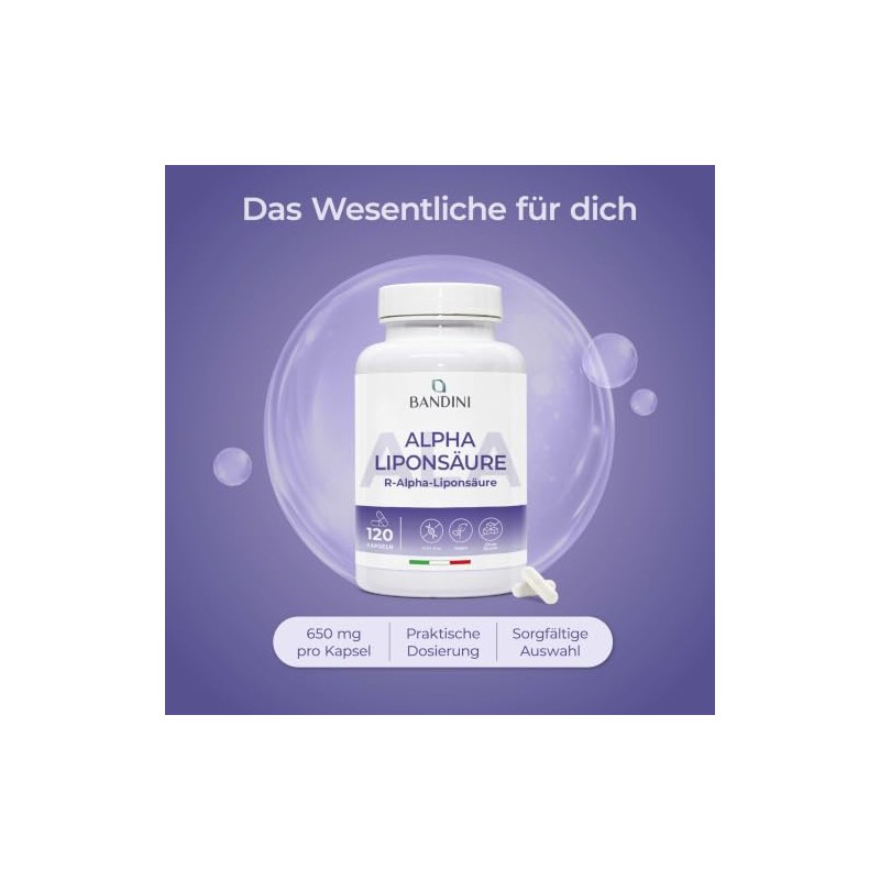 Bandini Alpha Lipoic Acid (Alpha Lipoic Acid) 650 mg Depot