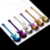 Guitar Coffee Teaspoon, 6-Piece Stainless Steel Teaspoon Dessert Spoon Stirring