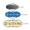 Designer Gluten Free Sign (Black) - Medium