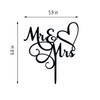 JIEEIN Mr & Mrs - Decoración para tarta de novia