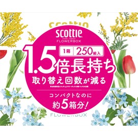Scotty Flower Box, Long Lasting Tissues, 500 Sheets (250 Pairs), 3 Boxes