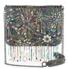 Mary Frances Dazzler Beaded Handbag Fireworks-Inspired Rhinestone Fringe Crossbody Bag,