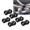 10PCS 6AN Hose Separator Clamp Aluminum Alloy Fuel Line Separator