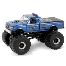 Greenlight 1987 Ford F-250 Monster Truck DCD Series 15 1/64 Diecast Model Car Blue Metallic 'Bigfoot #6' 'Kings Crunch' Toy Boys