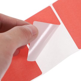 STOBOK Thermal Transfer Label Roll, Thermal Paper, Label Sticker, Water Resistant, White, For Thermal Printers, Price Tag, Address, Original Label (Red)