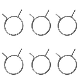 Set of 6 Door Handle Springs Diameter 30mm Replacement Kit for Door Handles, 2 Spinning Coils, Inner Spring, Round Head Design