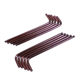 3/16" Hex Key Wrench L Shaped Ball End Allen Wrench Solid Steel Repairing Tool for Furniture, Bike, Electronics -10pcs