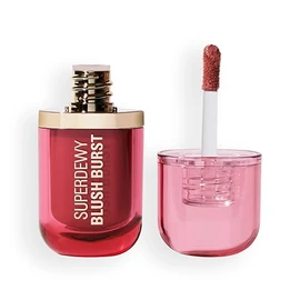Revolution Superdewy Liquid Blush Burst, Buildable Colour for Cheek, Serum Formula with Peptides & Hyaluronic Acid, Vegan & Cruelty-Free, Rose All Day Dusty Pink, 4.2ml