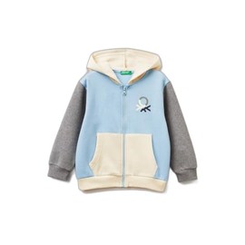 United Colors of Benetton Giacca C/CAPP M/L 3EB5G5043 Maglione Cardigan, Multicolor, 18 Mesi Bambino