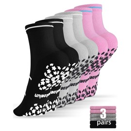 Shakoelun Non Slip Pilates Socks with Grips for Yoga, Barre, Grippy, Hospital, Ballet for Women with Arch Support.