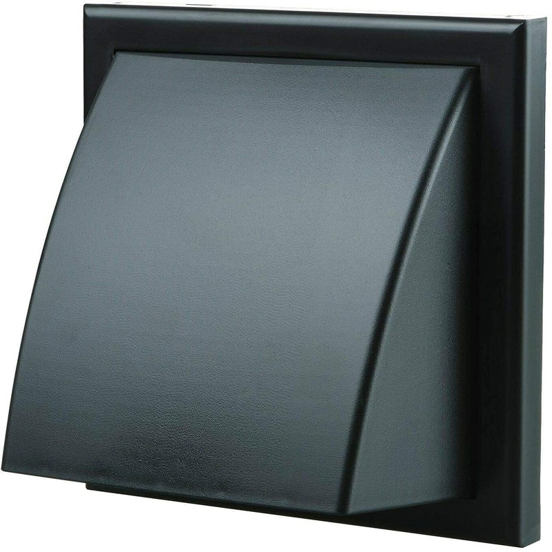 125 mm Diameter Easy to Fit Hooded Cowled External Wall