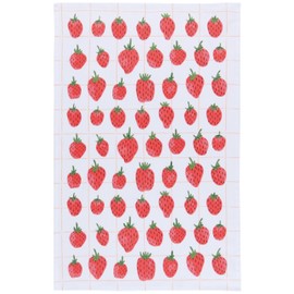 Jubilee Danica Kitchen Cloth Towel, Berry Printed Cotton, 18 x 28in