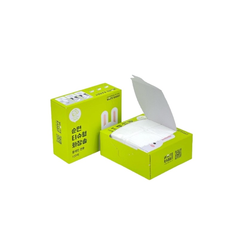 Choose 1 of White Rabbit tissue-type plain type hole type