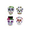 C'top : 12 x Foam Rubber Skull Sticker 4 x