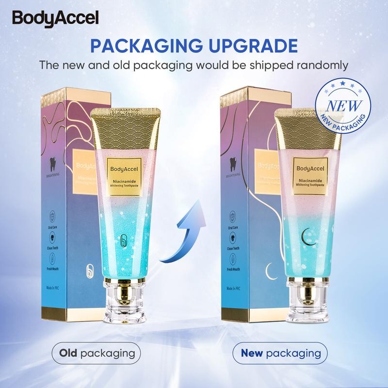 【MAX】Bodyaccel Toothpaste's newest fast-acting whitening formula - derived from natural