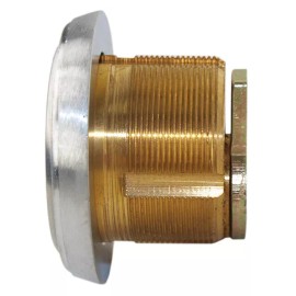 Maxtech Super Lock Satin Chrome 1-1/8" Rim/Mortise Cylinder With 3 Keys 006 KEYWAY