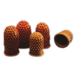 Rexel Thimblettes Size 00 – 17 Dark Orange (10 Pack)