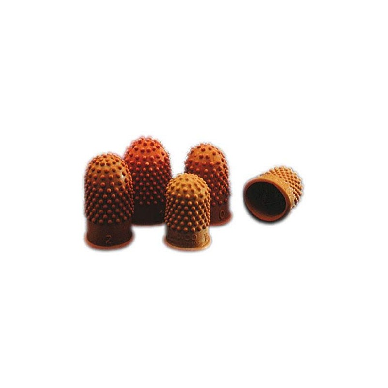 Rexel Thimblettes Size 00 – 17 Dark Orange (10 Pack)
